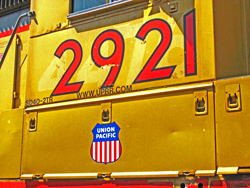 UP 2921 reveals its old number
