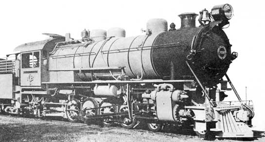 2 C 2 Cylinder Steam Locomotive Brazil Brasil ca 1910